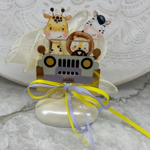 Safari nella giungla su ciottoli, bomboniere, animali, decorazioni per battesimo, souvenir, bomboniere greche, koufeta, regali per gli ospiti del battesimo, acciaio inossidabile