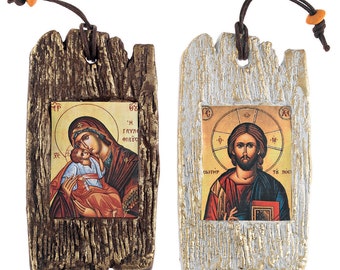 Custom Saint Icon favorise le baptême grec favorise la croix favorise la croix favorise le cadeau d'invités l'église religieuse favorise le baptême de fille le garçon des faveurs uniques