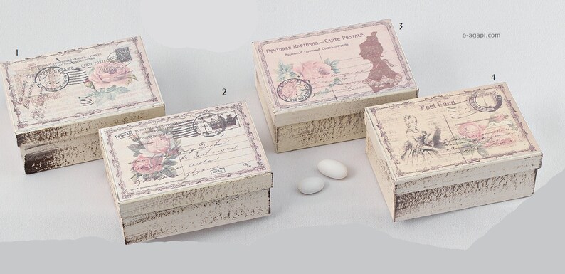 Victorian favors box wedding bomboniere greek Post Card favors shower favors ideas party shower favors boxes victorian guests favors travel