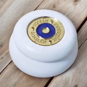 Mati greco auguri gingillo scatola favori Blue God Eye omaggio matrimonio battesimo ospiti regali souvenir festa battesimo bambina bambino