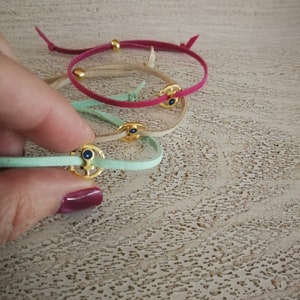 Bomboniere greche in oro 24k Battesimo Martirika Regali per gli ospiti Braccialetti Testimoni greci Souvenir Omaggio unico fatto a mano Battesimo per bambini maschi e femmine