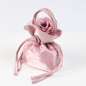 Eleganti rose rosa antico bomboniere bomboniere per matrimonio bomboniere per battesimo souvenir greci con koufeta regali per gli ospiti omaggio fatto a mano