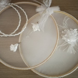 White frezia flower stefanothiki case Wedding crowns Greek stefana orthodox keepsake stephana handmade wedding ceremony Bridal unique gifts
