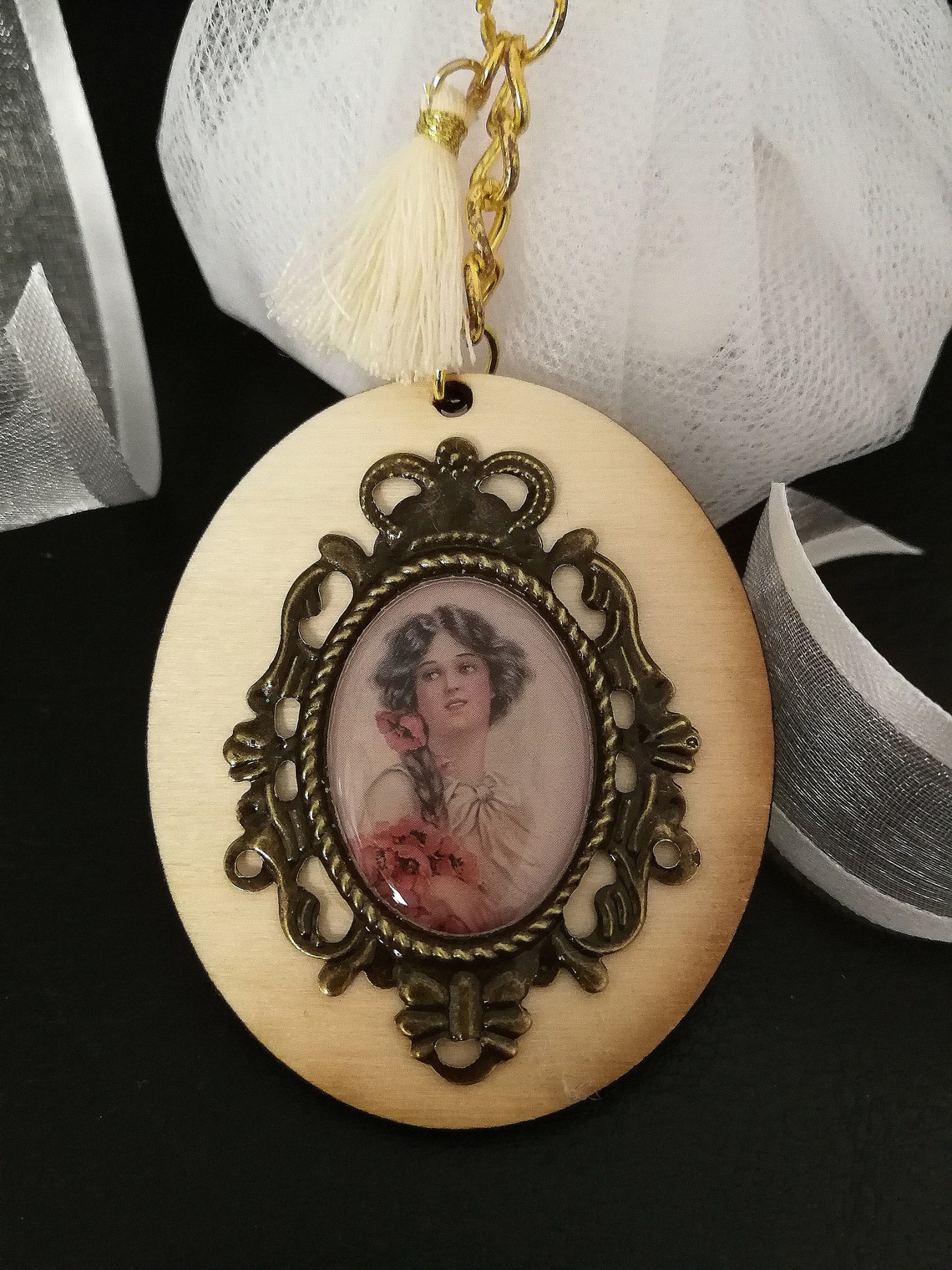 Keychain Victorian Wedding Favors Vintage Souvenirs Bomboniere Etsy