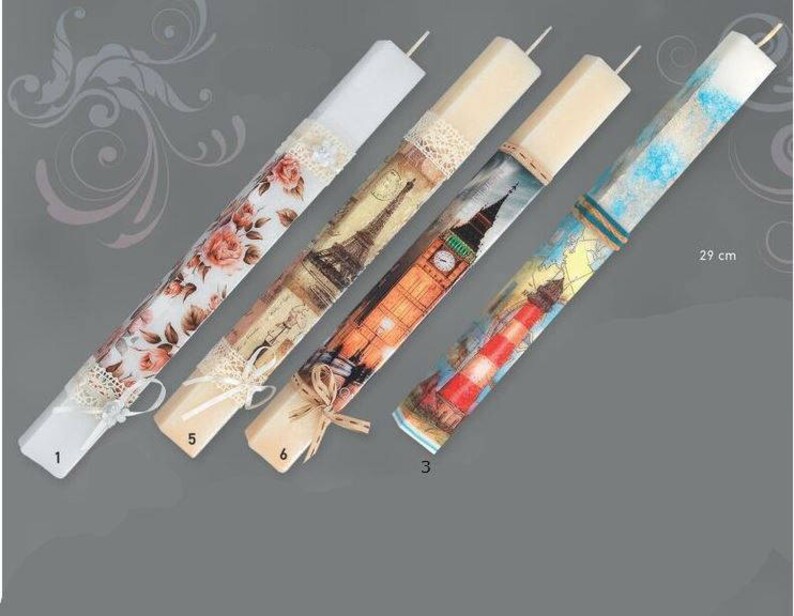 Scented candles greek easter candles Handmade easter candles Etsy