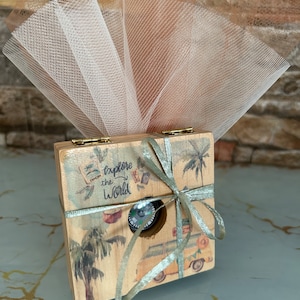 Bomboniere battesimo con scatola bussola, tema viaggio, bomboniere greche per battesimo Koufeta per bambini e bambine, idee per baby shower, souvenir per gli ospiti