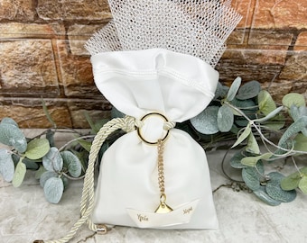 Boat keychain Greek wishes favors gouri Baptism Wedding Baby shower bomboniere Greek souvenirs with koufeta Guests gifts giveaway Navy style