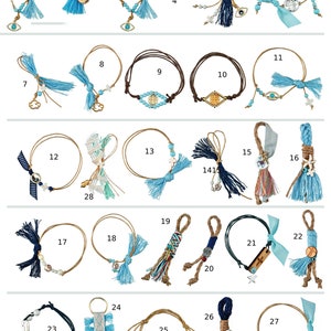 50 Baptism favors Witness pins bracelets Greek baptism Martyrika cross Handmade baby martirika christening guests gifts First communion BOY