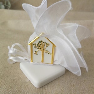 Occhio malvagio sull'albero della vita, bomboniere per matrimoni, souvenir greci con koufeta, regali per invitati a matrimoni, ornamento unico