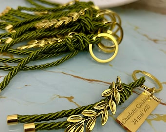 Olive favors keychain Baptism Wedding Greek souvenirs Party guests gifts giveaway Handmade