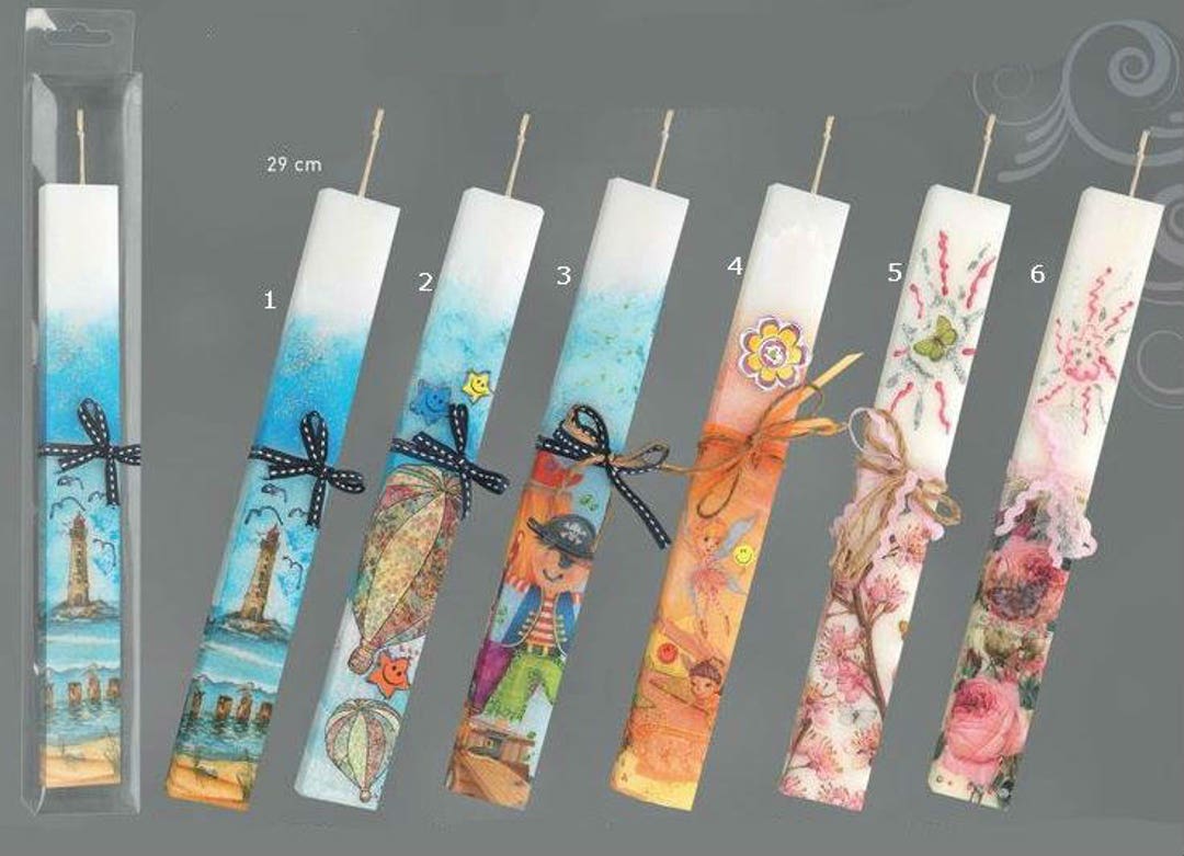 Scented Candles Greek Easter Candles Handmade Easter Candles Greek