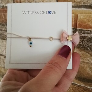 Witness of love bracelets Evil eye martyrika 50-200 martirika Wedding favors Baby boy Girl christening Unique souvenirs for guests giveaway
