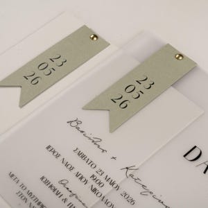 Invitaciones de boda transparentes físicas en sobre Invitaciones para invitados a la fiesta posterior a la boda Tarjeta de invitación única