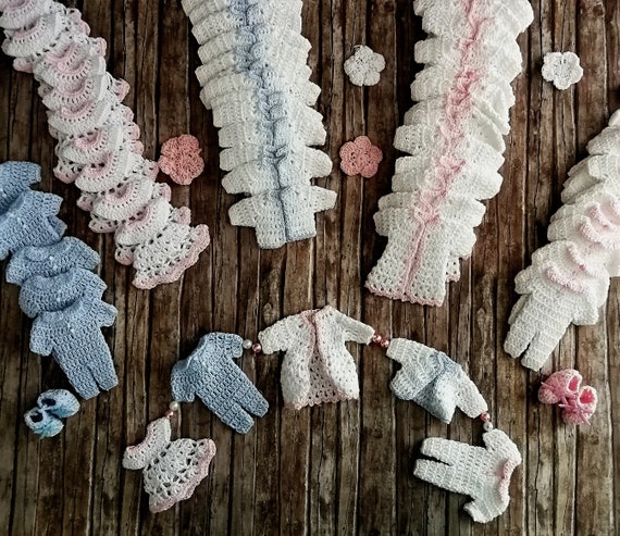 knitted baby shower favors