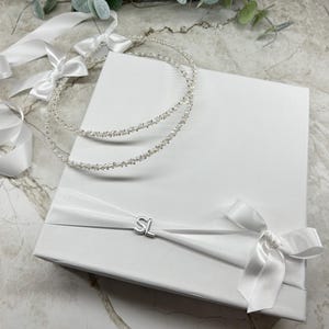Personalized Swarovski stefana wedding crowns candles Natural pearls Greek orthodox wedding stephana handmade Couple stefana for ceremony