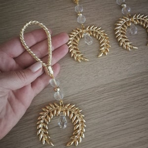 Ghirlande di ulivo come bomboniere, regali per matrimoni, feste di addio al nubilato, souvenir greci, idee regalo per gli invitati, accessori di lusso fatti a mano, realizzati in Grecia.