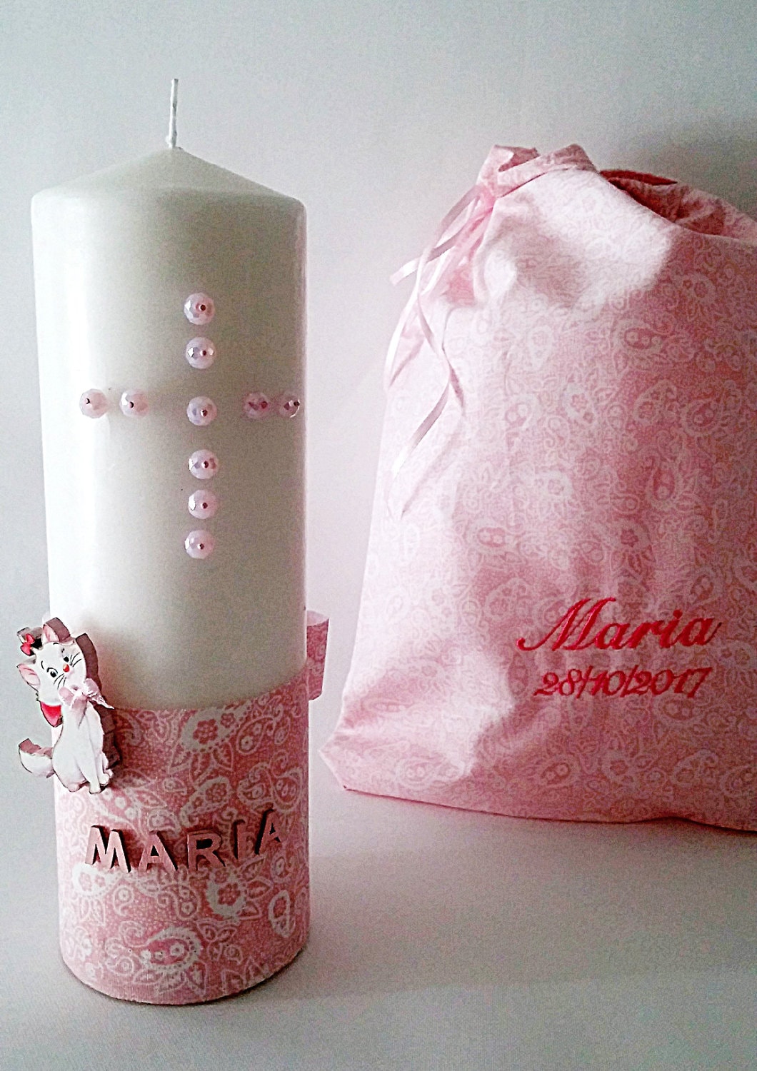 Baptism candles Personalized catholic christening candles Baby Etsy