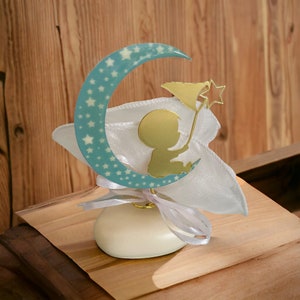 Catturare le stelle sulla luna, bomboniere di ciottoli per neonati, decorazioni per battesimo, souvenir, bomboniere greche, koufeta, regali per gli ospiti del battesimo, souvenir