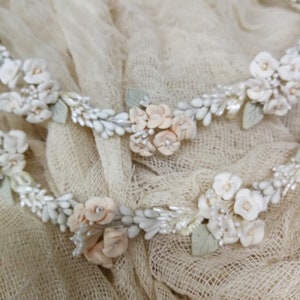 Unique Stefana wedding crowns Greek stefana orthodox wedding crowns stephana handmade crowns olive pearls stefana wedding ceremony Bridal
