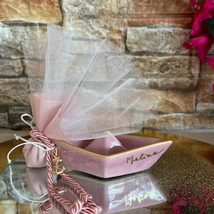 Bomboniere per battesimo in barca della Marina, bomboniere greche Koufeta personalizzate per bambini e bambine, idee per baby shower, souvenir marini per gli ospiti