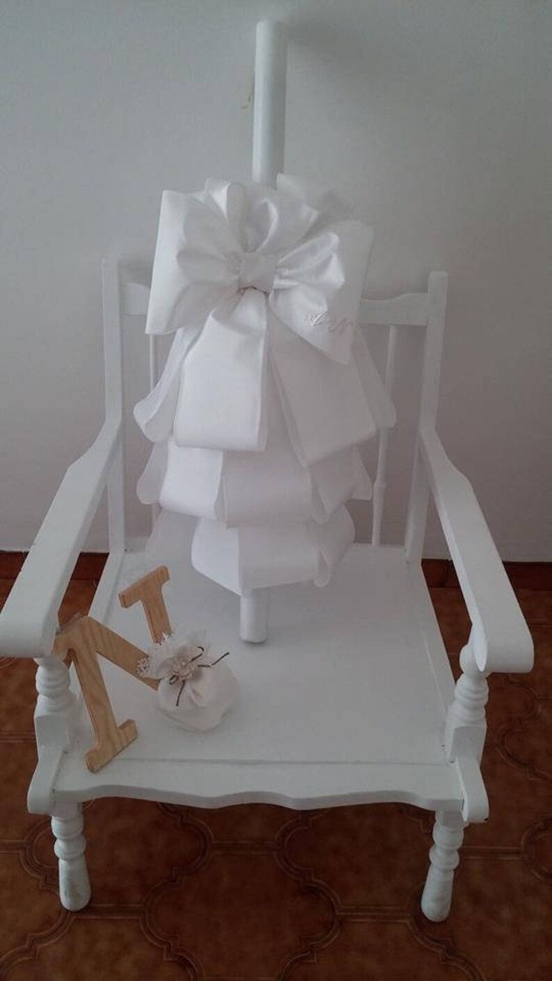 Greek baptism white candles Orthodox baptismal candles Etsy