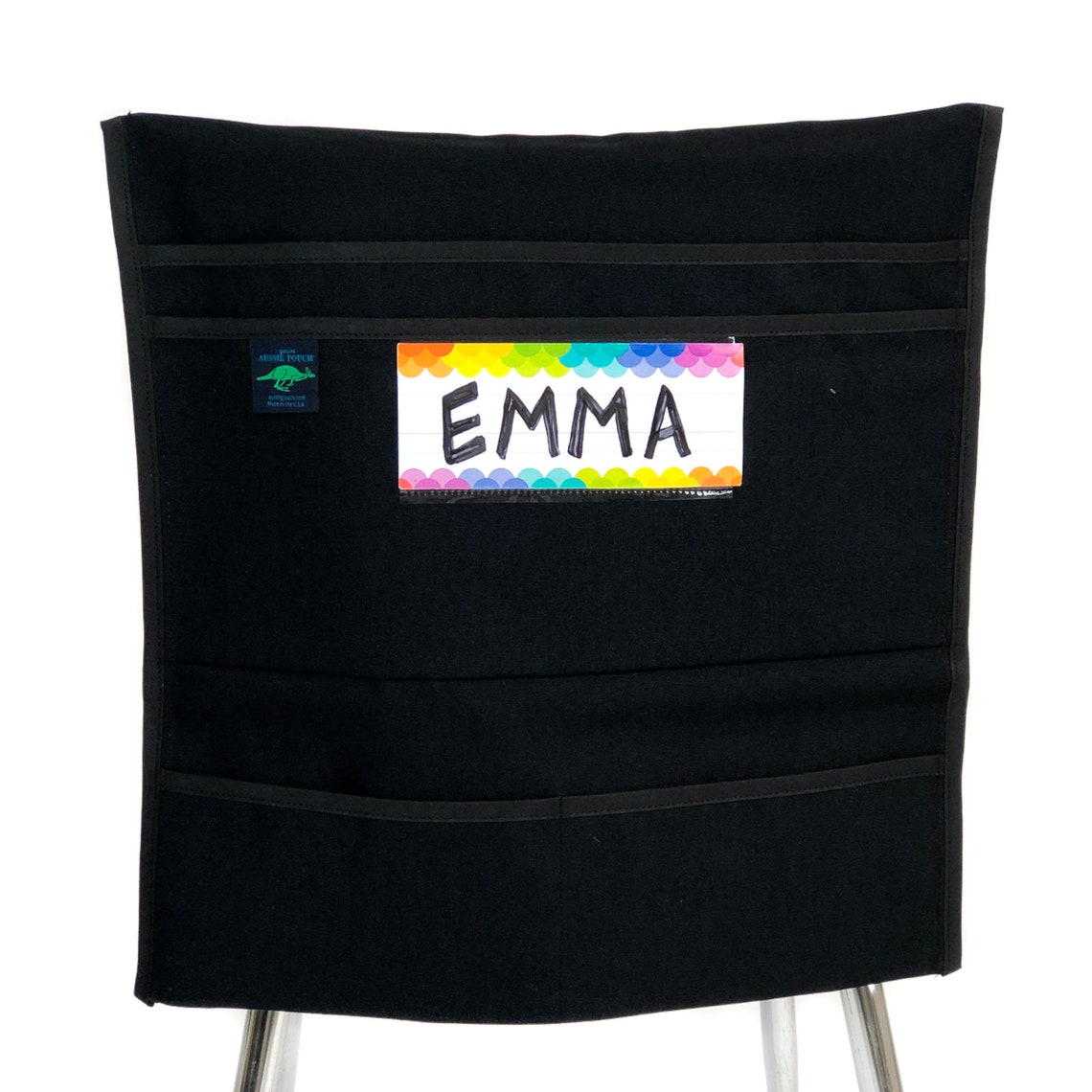 Organizer with Name Tag HolderBlack Canvas Etsy