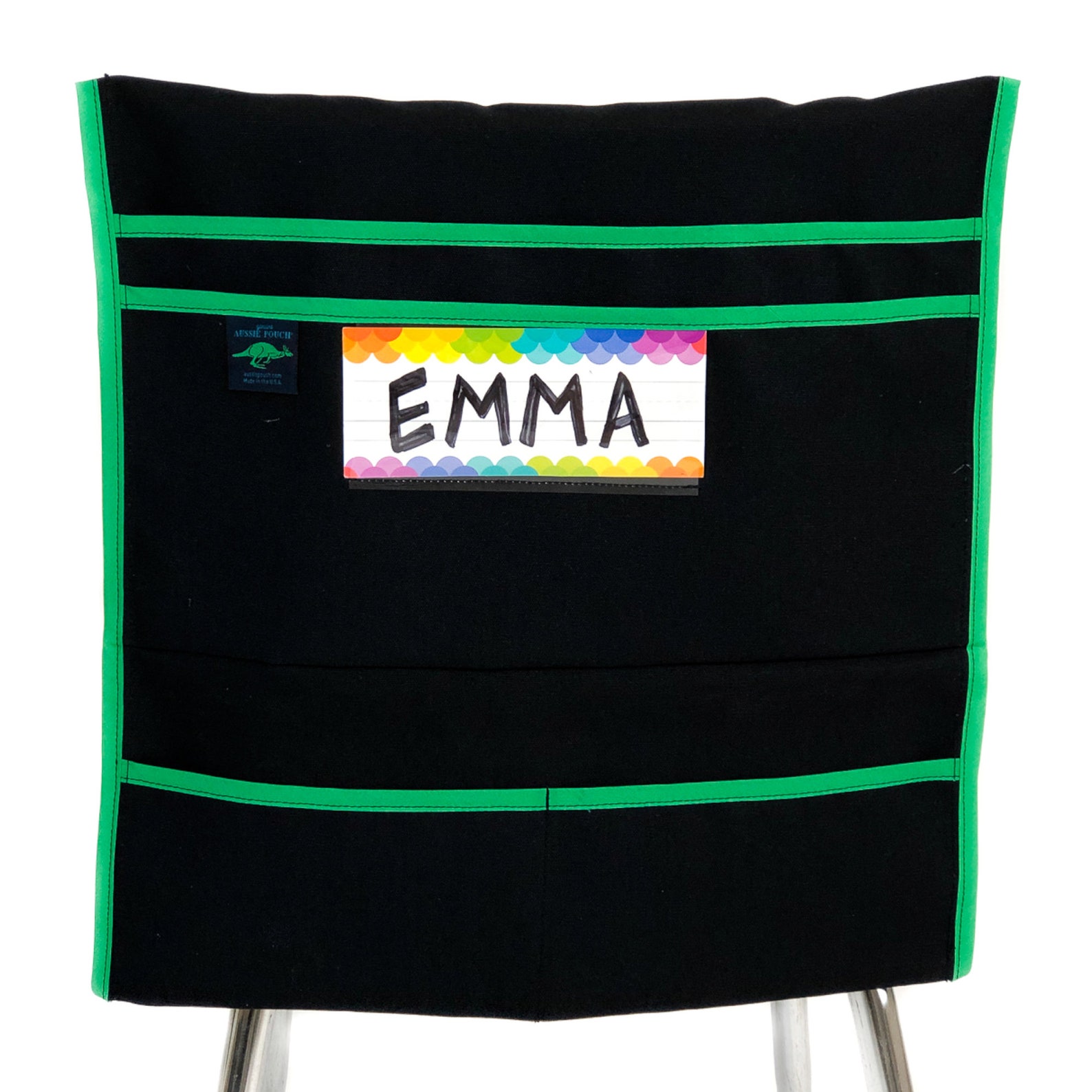 Organizer with Name Tag HolderBlack Canvas Etsy