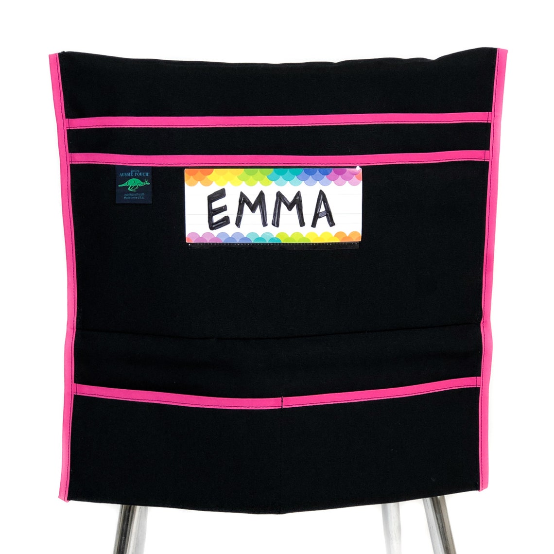 Organizer with Name Tag HolderBlack Canvas Etsy