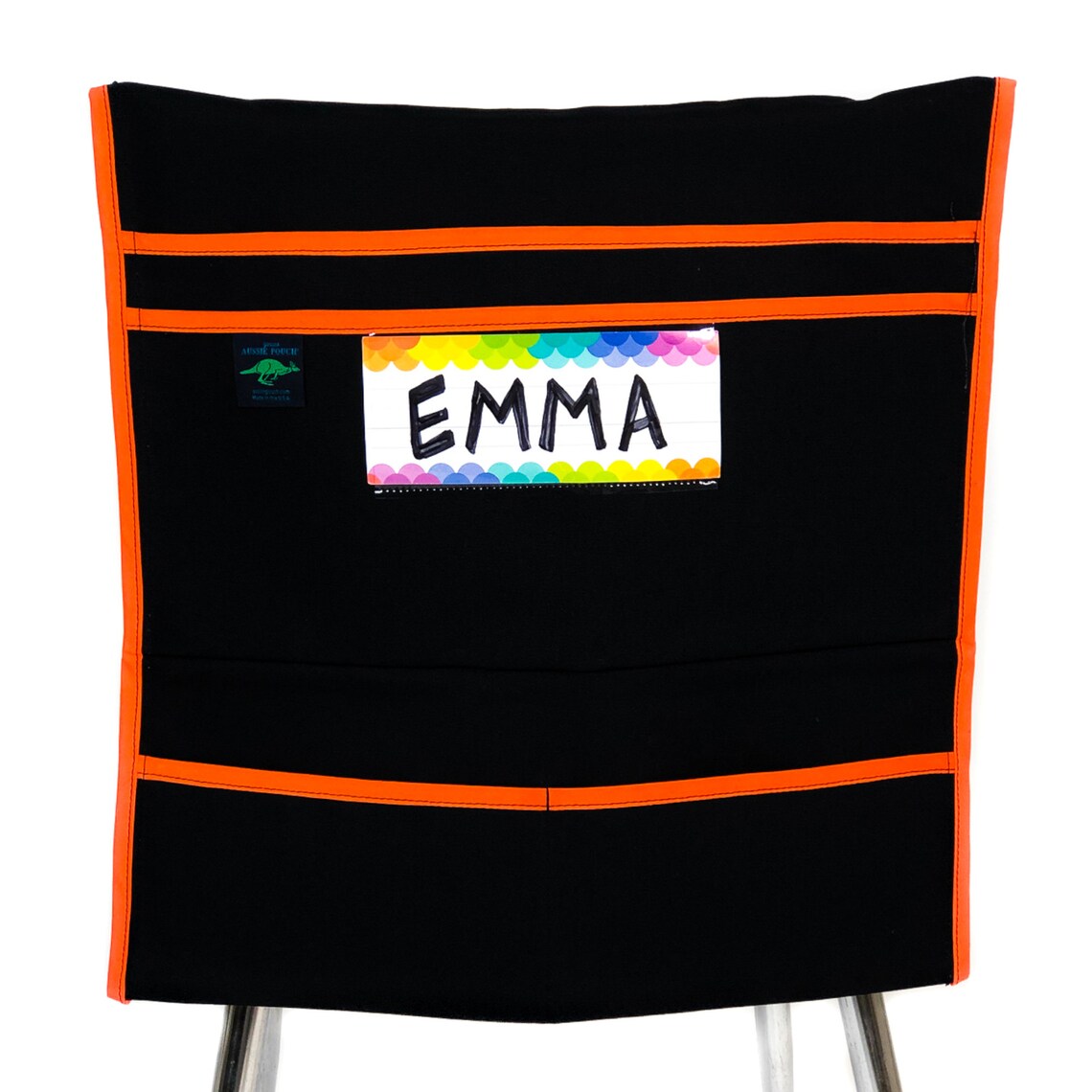 Organizer with Name Tag HolderBlack Canvas Etsy