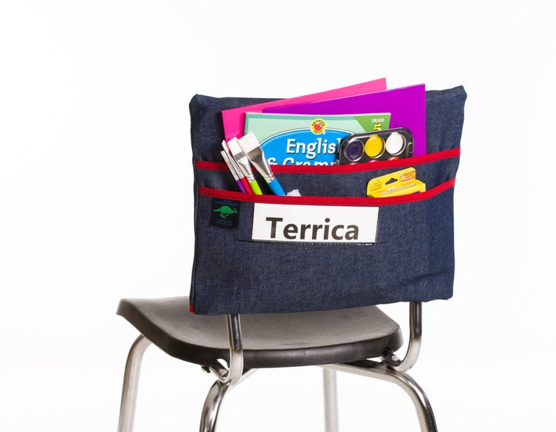 Aussie Pouch Classic Chair Pocket With Name Tag Holder