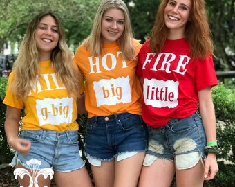 Big, Little, GBig, GGBig Taco Sauce Sorority Family Shirt