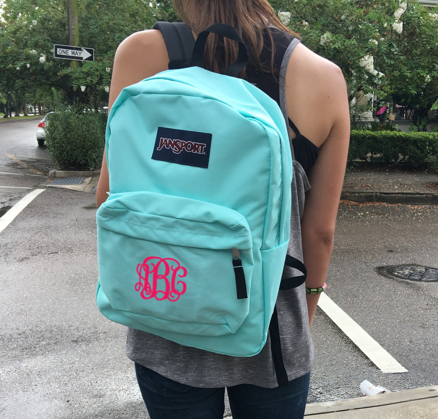 samenzwering Celsius Aantrekkingskracht Jansport Backpack with Custom Embroidered Monogram - Etsy Nederland