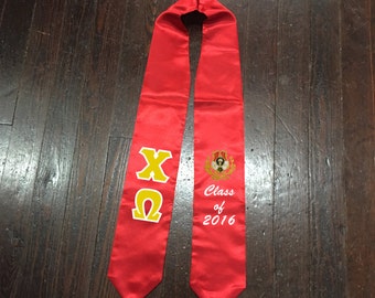 Sorority or Fraternity Class of 2023 Satin Graduation Stole