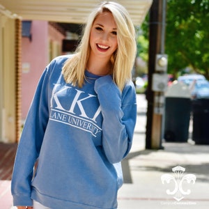 Sorority/School/Team Classic Bar Design Comfort Colors Crewneck Sweatshirt