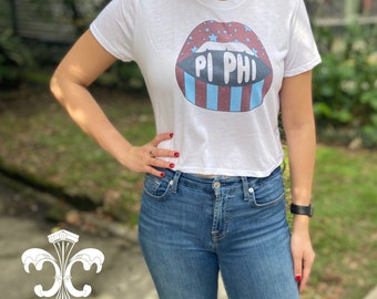 Sorority Lips Bella Cropped Tee