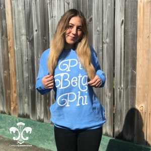 sorority corduroy sweatshirt