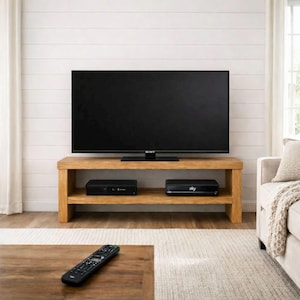 The Rustic TV Stand Rustic Shabby Chic hand crafted Solid wood pine oak