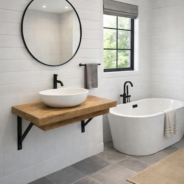 rustic wash stand shelf washstand sink unit with brackets