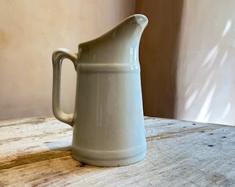 Antique Swedish Ceramic Jug - White Scandinavian Tableware