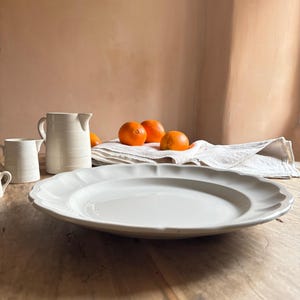 French Porcelain Charger - White Table Ware