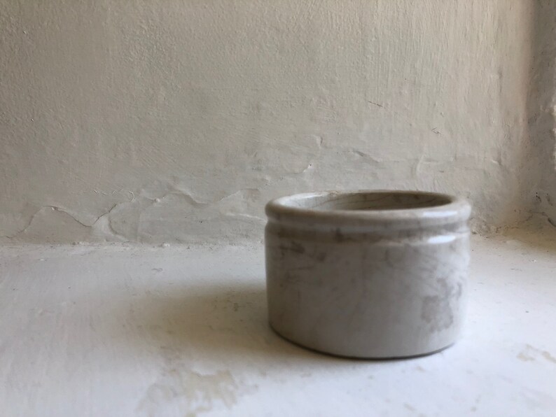 No6 Antique J Sainsbury S Bloater Paste White Ironstone Etsy