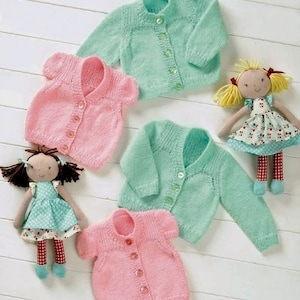 Girl Cardigans Knitting Pattern PDF Automatic Download