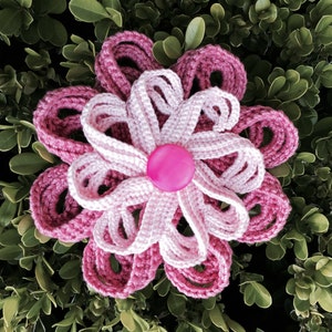 Spiral Flower Crochet Pattern PDF Digital Download