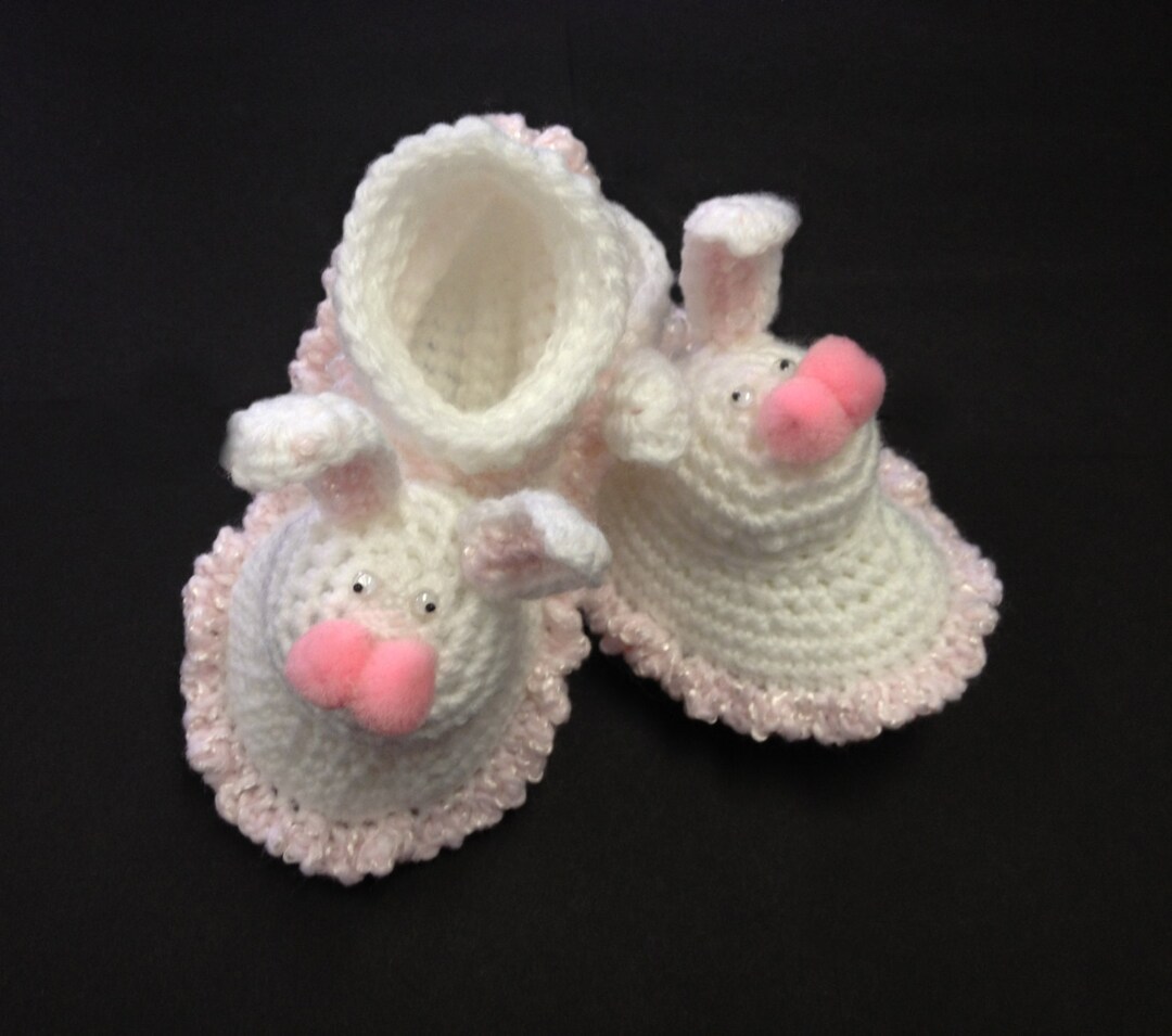 Baby Bunny Booties Crochet Pattern PDF Digital Download - Etsy