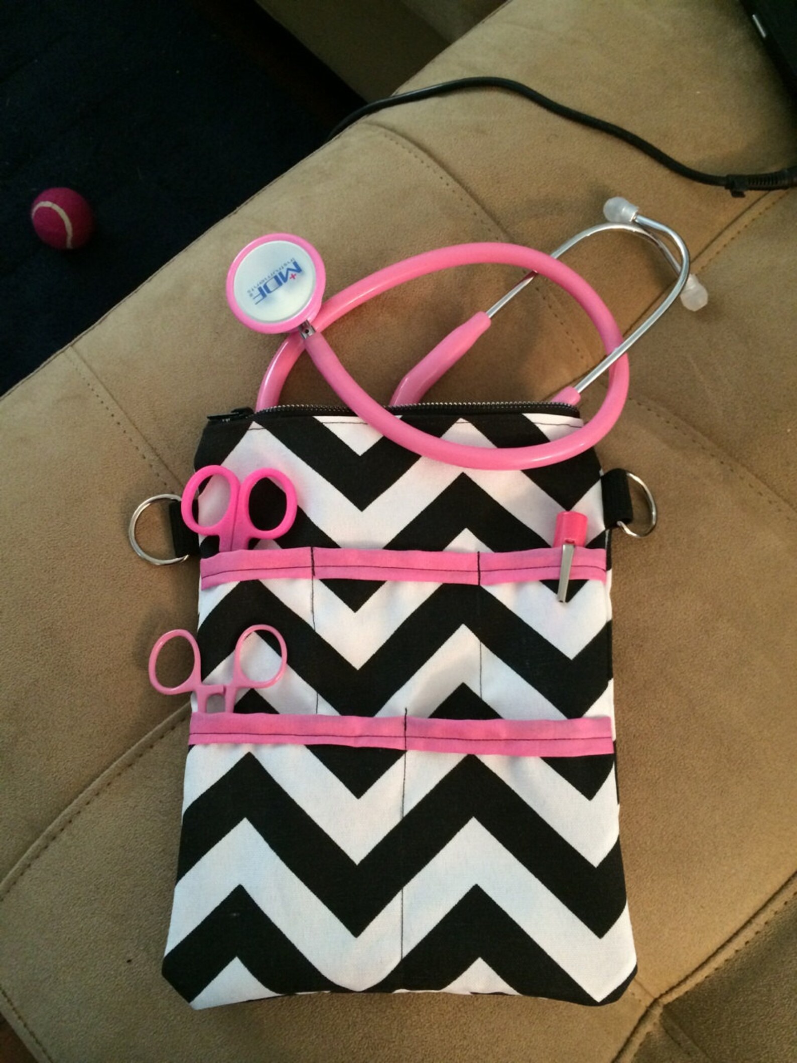 7.5x10in nurse supply bag holds stethoscope and other Etsy