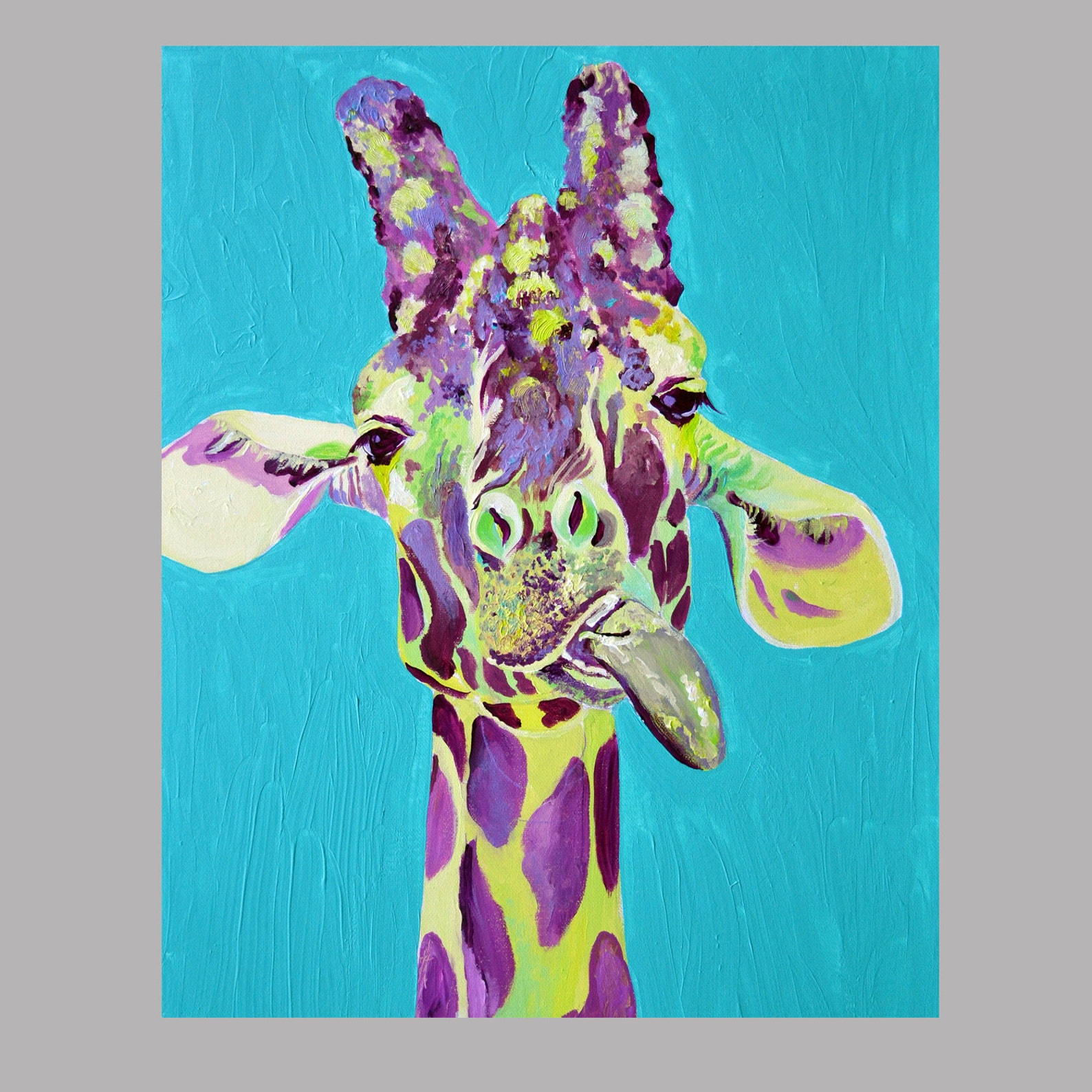 Dopeyanimal art giraffe svg giraffe gift giraffe nursery | Etsy