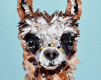 Pom Pom Llama Fine Art Print