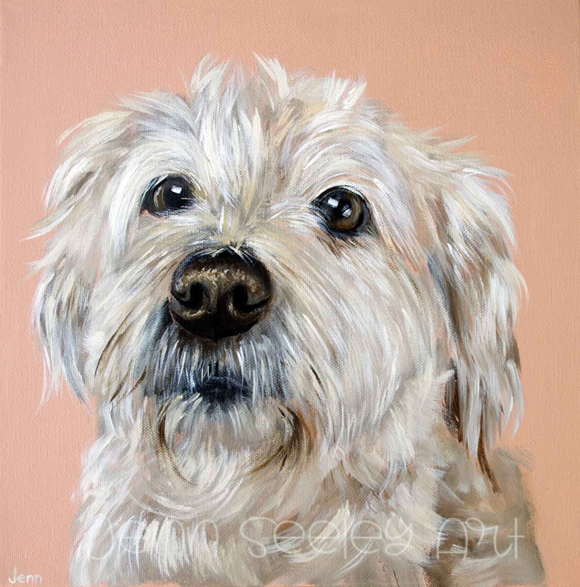Custom Pet Portraits - Original Acrylic on Canvas Paintings, Pet ...