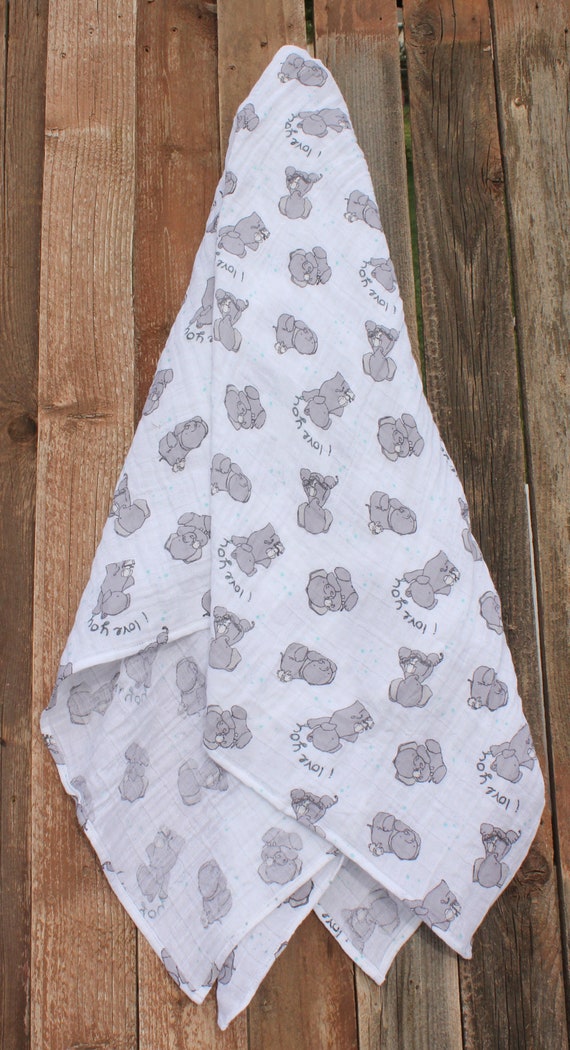 i love you swaddle blanket