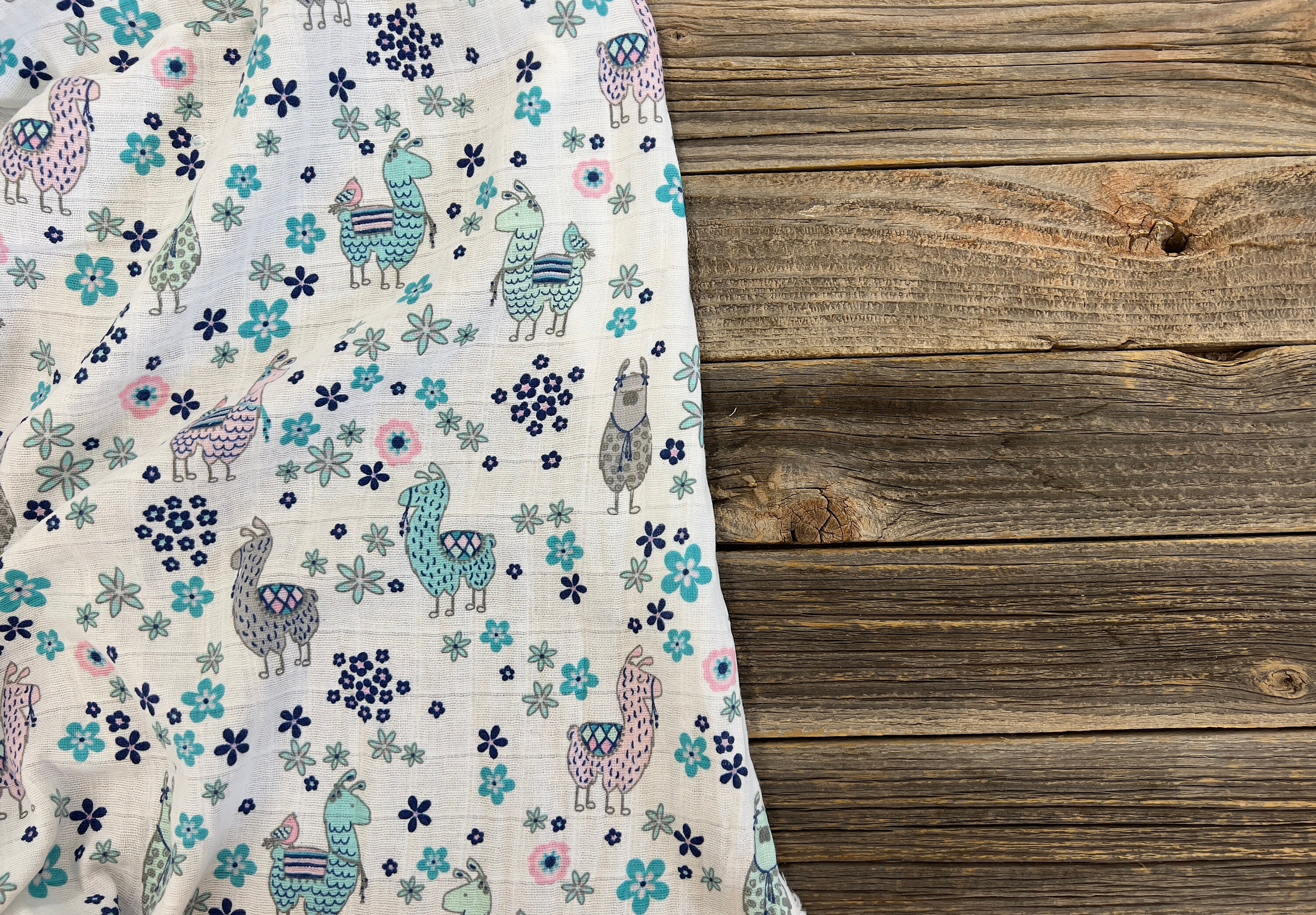 Llama muslin swaddle sales
